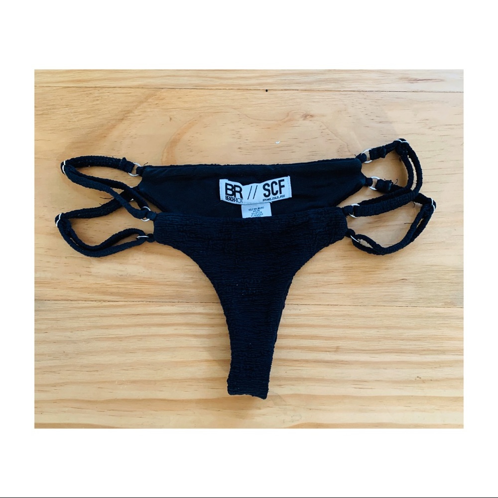 Beach Riot/Stone Cold Fox black bikini bottom, XS